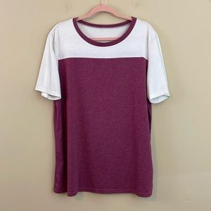 Ladies Soft Two Color T-shirt Size 2X